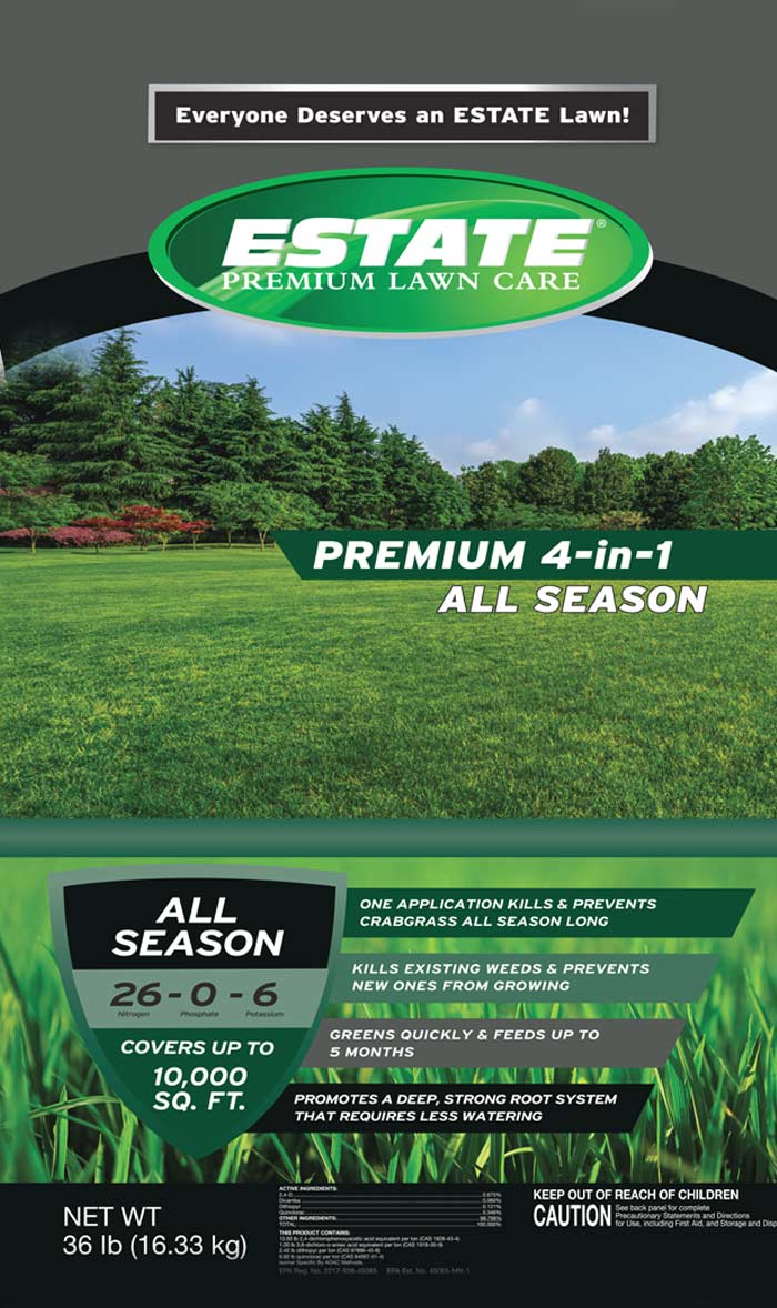 Estate brand All Season fertilizer bag